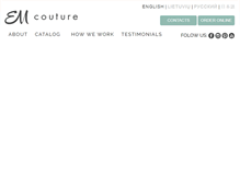 Tablet Screenshot of emcouture.com